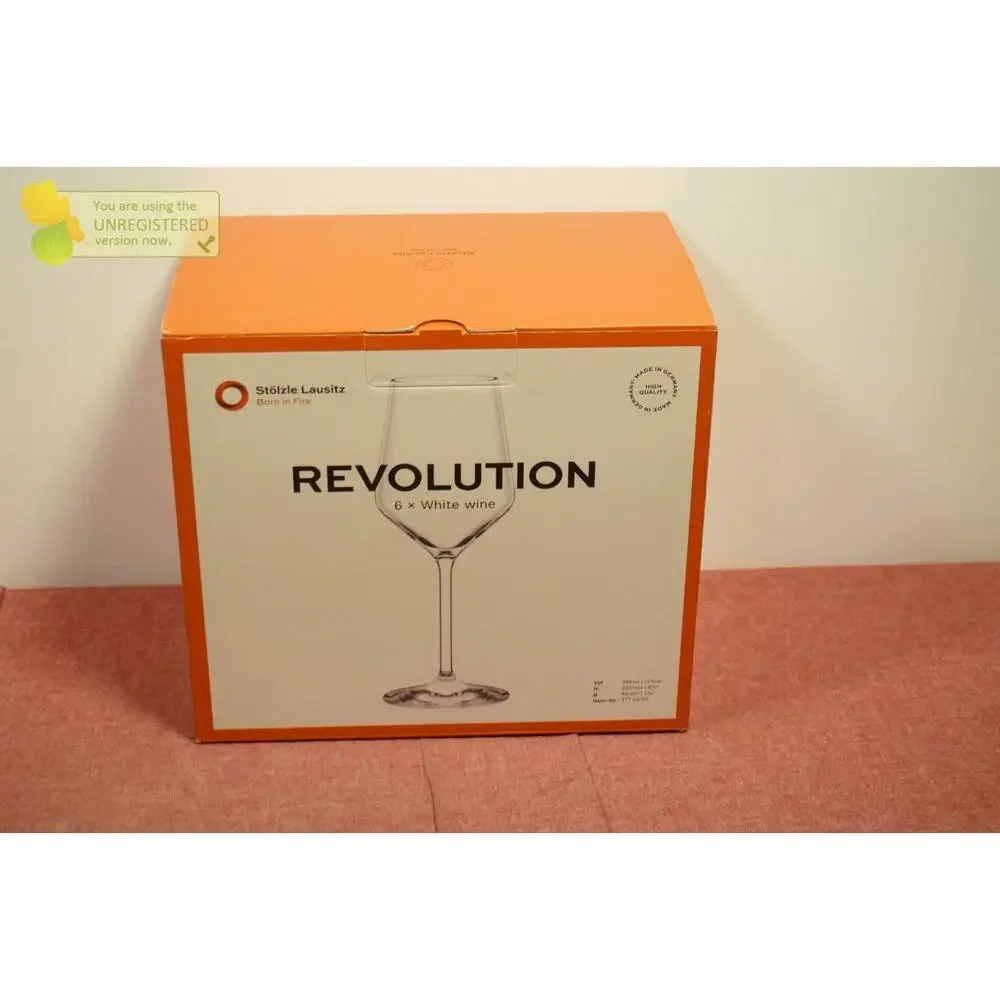 Stolzle Lausitz Revolution White Wine Glasses Qty 6